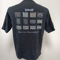 Schott ショット　Tシャツ サイズM　ブラック　ロゴ刺繍