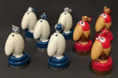 キョロちゃん　キャラクター　ストラップぬいぐるみ　チェス駒スタンプ キョロちゃん キャラクター ストラップぬいぐるみ チェス駒