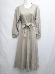 ◇ ⊇ KBF ケービーエフ URBAN RESEARCH 長袖 ロング丈 ワンピース サイズOne グレー系 レディース P  【1409250025501】