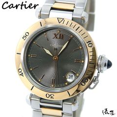 【生産終了モデル】カルティエ パシャ35 コンビモデル OH済み 極美品 自動巻 メンズ Cartier 時計 腕時計 中古【送料無料】