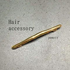 バレッタ　ヘアピン　ヘアアクセサリー　ゴールド　シンプル　おしゃれ　上品　流行