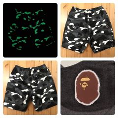 ★蓄光★ City camo ハーフパンツ Mサイズ a bathing ape BAPE beach shorts エイプ ベイプ アベイシングエイプ ショーツ 迷彩