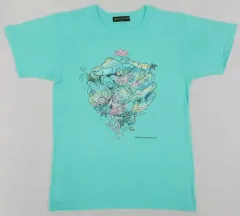 【中古】Tシャツ(男性アイドル) 大野智(嵐)デザイン チャリTシャツ ミント SSサイズ 「24時間テレビ42(2019年)」