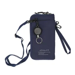 ☆ ネイビー ☆ Holiday A.M. ホリデーエーエム KB155 ワンマイルポーチ スマホショルダー 財布 スマホ ポーチ ショルダー メンズ レディース スマホポーチ ネックポーチ 斜めがけ 首かけ 肩掛け おしゃれ シンプル お財布ポシェット