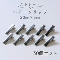 【30個セット】 ヘアクリップ 20mm×5mm 小さい 軽い 便利 シルバー ヘアアレンジ ミニクリップ ヘアアクセサリー