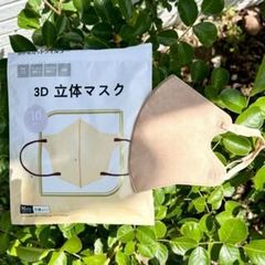 3D立体マスク　5袋　1袋10枚入り　ピンクベージュ　　不織布マスク　血色マスク
