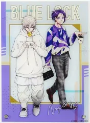 【中古】雑貨 凪誠士郎＆御影玲王 アクリルA4パネル 「ブルーロック 当たり付き缶バッジ」 当たりC賞