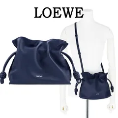 ロエベ バッグ ショルダーバッグ LOEWE FLAMENCO CLUTCH MINI A411FC2X73 4467 ABYSS BLU フラメンコクラッチ ミニ アビスブルー ネイビー 巾着 ミニバッグ