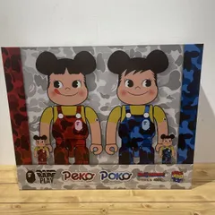 MEDICOM TOY - BE@RBRICK BAPE×ペコちゃん&amp;ポコちゃん100％&amp;400％4体セット 不二家のBE@RBRICKがBAPE(R)とのコラボ！ペコちゃん＆ポコちゃん
