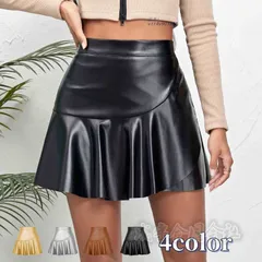 ハイウエスト スカート ミニスカート プリーツスカート PUレザースカート 不規則 スリム 個性的 ジャズダンス衣装 ファッション ギャル系 ダンス衣装 Aライン  vii4v903986