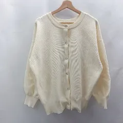 ◇ ⊂ Discoat ディスコート 長袖 カーディガン サイズF アイボリー レディース E  【1502180057038】