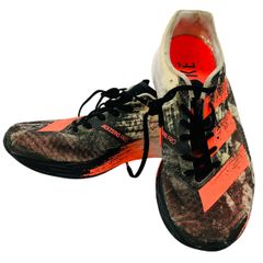 adidas ADIZERO PRO ランニング シューズ 27cm ブラック ピンク 軽量 靴 スポーツ アディダス 中古 C10039085