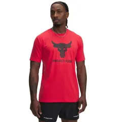 【送料無料】 アンダーアーマー メンズ Tシャツ トップス Men's Under Armour Project Rock Payoff Graphic Short Sleeve Tee Lava Red
