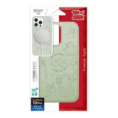 【 新品 未開封 】   PGA iPhone 13 Pro用 MagSafe対応 抗菌ハイブリッドケース トムとジェリー/グリーン トムとジェリー/グリーン PG-WMGPT21N01TAJ 未使用 送料無料