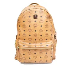 エムシーエム MCM COGNACVISETOS STARK SIDE STUDSBACKPACK リュックサック デイパック バックパック ヴィセトス柄 レザー スタッズ 茶 ブラウン MMK6SVE38CO001のサムネイル