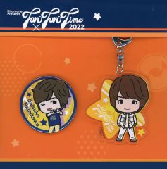 [중고] 잡화 나미카와 다이스케 아크릴 키홀더&캔 배지 세트 [Kiramune Presents Fan×Fun Time 2022] Kiramune Star Club 회원 한정