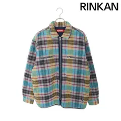 シュプリーム  24AW  Quilted Flannel Zip Up Shirt キルティングフランネル長袖シャツ メンズ Lのサムネイル