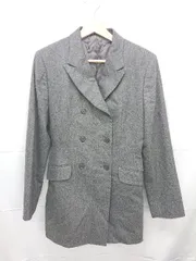 ◇ ⊇ COMME CA DU MODE コムサデモード 長袖 ダブル コート サイズM グレー系 レディース E  【1507160014919】