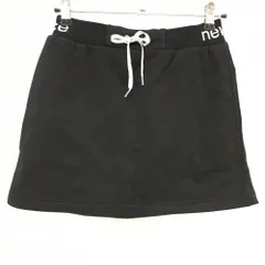 【美品】ニューバランスゴルフ スカート 黒 ロゴ地模様 裏起毛  レディース 1(M) ゴルフウェア 2022年モデル New Balance