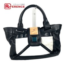 LOEWE ロエベ トートバッグ ロゴ アナグラム レザー ブラック