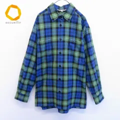 クレージュ courreges シャツ ブラウス ロゴ刺繍 チェック 842110k★のサムネイル
