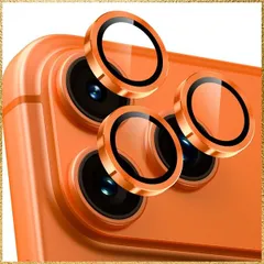 ☆彡送料無料でお届け☆彡Color:オレンジ_Size:iPhone17 Pro/17 Pro Max用 Woxuyee カメラ保護フィルム iPhone 17 Pro /17 Pro Max 用 カメラカバー 9H強化ガラス アルミ合金 アイフォン17Pro