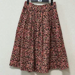 H＆M エイチアンドエム フラワープリント フレアスカート 40 Lサイズ ハイウエスト ミモレ丈 花柄 総柄 レディース 女性