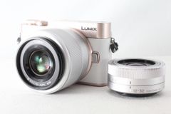 パナソニック Panasonic LUMIX DC-GF10W-W ダブルレンズキット ホワイト 付属品満載 元箱◇47540