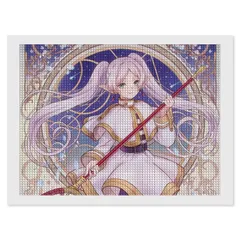 【在庫セール】アニメ ダイヤモンドペインティング スクエアビーズ 四角いビーズ スクエア アートセット 人気 ダイヤモンドアート 装飾 絵画 大人 葬送のフリーレン 子供 初心者 DIY for 手芸 キット 5Dダイヤモンドアート