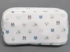 【中古】雑貨 総柄(キャラクター柄) マルチポーチ ホワイト×ライトブルー 「あつまれ どうぶつの森 meets GELATO PIQUE」