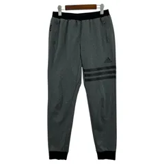 adidas アディダス ロゴプリント ジョガーパンツ sizeOT/グレー×ブラック