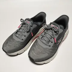 【極美品】SKECHERS Slip-ins マックスクッションニングアデルフィ　24.5cm　グレー ピンク アーチフィット 衝撃緩和