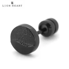 【新品】ライオンハート LION HEART LH-1 エルエイチワン “SAND”スタッズピアス （片耳）ブラック サージカルステンレス製 03EA0205BK【国内正規品】