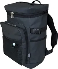 COPRO リュック メンズ バックパック 大容量 おしゃれ 軽量 バッグ 人気 はっ水加工 YKKファスナー製 通勤 通学 ビジネス 出張 旅行 登山 アウトドア 防災バッグ 多機能 PCリュック 社会人(ブラック,  コンパクトサイズ)