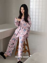 もこもこパジャマペアセット 上下2点セット  可愛い秋冬パジャマ  ルームウェア  可愛いミッキー柄 ジャガードニットプルオーバー  男女兼用
