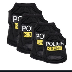 犬 服 ブラック POLICE グッズ 新品