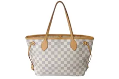 LOUIS VUITTON ルイヴィトン トートバッグ ネヴァーフルPM ダミエアズールキャンバス N41362 ホワイトゴールド金具 美品 中古 4c073628