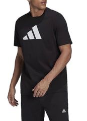 アディダス★メンズ3バー半袖Tシャツ★黒/白Oサイズ新品