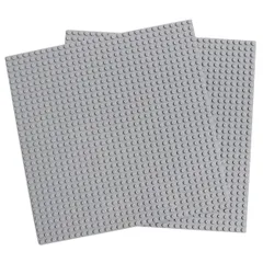 【在庫セール】互換性 32×32ポッチ プレート ブロック 2枚セット 基礎板 (ライトグレー) EMY