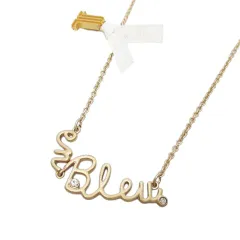 ランバンオンブルー LANVIN en Bleu ネックレス ペンダント ゴールド系 ロゴ 文字 ラインストーン リボン カニカン アクセサリーのサムネイル