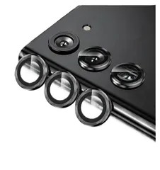 Galaxy S25 SC-51F SCG31  カメラフィルム ギャラクシー s25  カメラ保護フィルム 薄型 強化ガラス 耐衝撃 独立型 露出オーバー防止 アルミ合金 カメラカバー ブラック