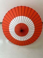 傘　和傘　紙傘　舞踊用傘　日本製紙傘　赤白蛇の目番傘　税込み