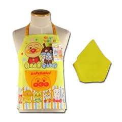新品 子供用 エプロン 三角巾 セット それいけ！ アンパンマン 100cm 28 幼児 ひとりでかぶれる三角巾