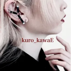 ハーネスピアス / イヤリング 病みかわいい 軟骨 フェイクピアス パンク ノンホール サージカルステンレス メンヘラ ゴシック 地雷 地雷系 チェーン 14G リングピアス メンズ 片耳