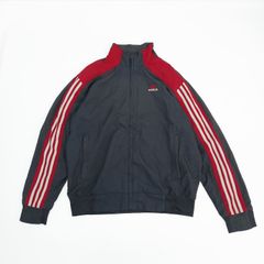 adidas アディダス ナイロンジャケット レッド×ブラック L　B202507