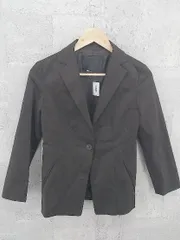 ◇ UNTITLED アンタイトル 1B 長袖 テーラード ジャケット 1 ダークブラウン * 1002799216661 【中古】 【1002799216661】