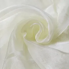 moonfarm 選べる19色 高光沢 オーガンジー 生地 3ｍx幅150cm 手芸 カラー 無地 布(オフホワイト)のサムネイル