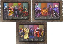 【中古】雑貨 全3種セット アートボード 「セガ ラッキーくじONLINE ディズニーヴィランズ＆ディズニーキャラクター2024」A賞