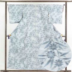 未使用 蜘蛛絞りの半幅帯 水色 綿 麻 - メルカリ