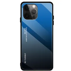 iPhone15 Pro ケース アイフォン15 プロ  グラデーション ハイブリット ケース 【Color】 ブルー・ブラック